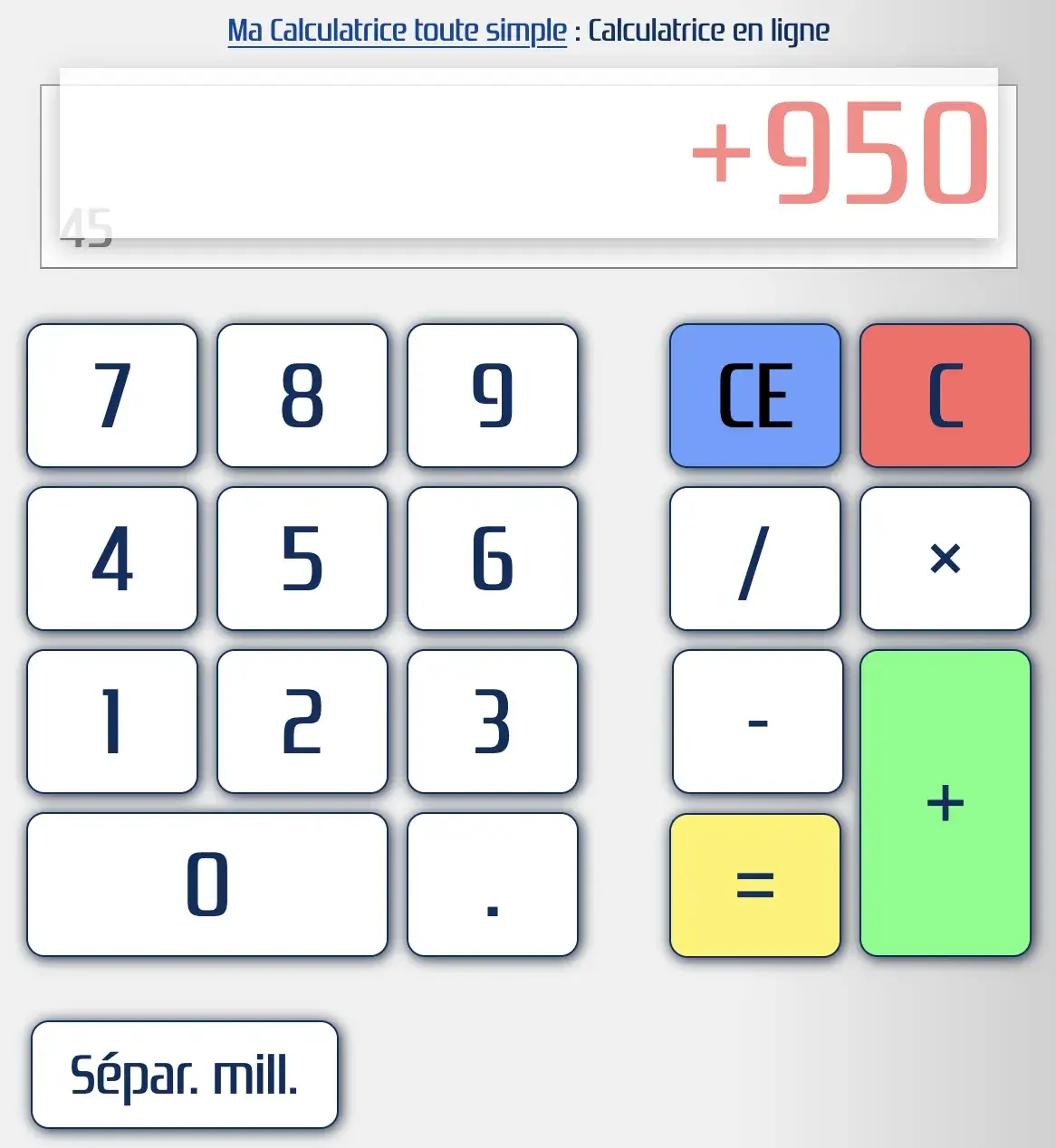 Calculatrice ou calculette